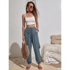Joggers for Women Loose Drawstring High Waisted Cargo Pants with Pockets - 4 of 4