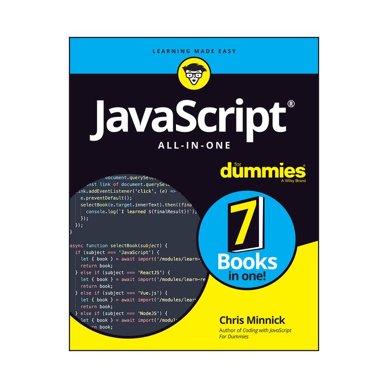 JavaScript All-In-One for Dummies - by  Chris Minnick (Paperback), 1 of 2