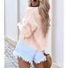 BLUEMING Womens Open Front Knit Cropped Cardigans Sweater Lantern Long Sleeve Fall Casual Shrugs Sweater - 2 of 4