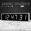 Ivation Large Digital Wall Clock, LED Display with Timer - 4 of 4