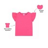 Ola! Otter Flutter Sleeve Top – Pretty Pink | Stylish Girls’ Top for Everyday Outfits| Cute Toddler Party Wear| Summer Wardrobe Essential for Girls - 2 of 4