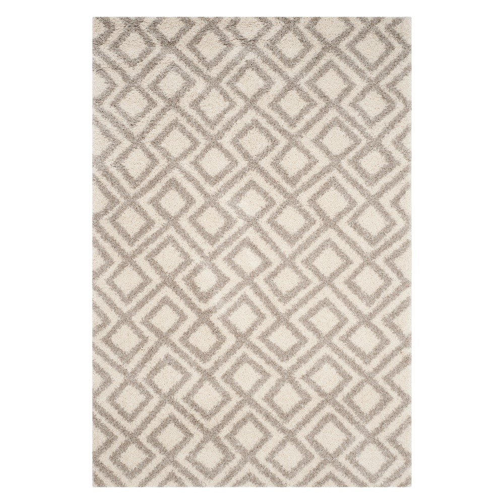 5'1inx7'6in Geometric Area Rug Ivory/Beige - Safavieh