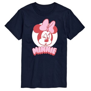 Men's - Disney - Minnie Mouse Wink Face Short Sleeve Graphic T-Shirt - 1 of 4