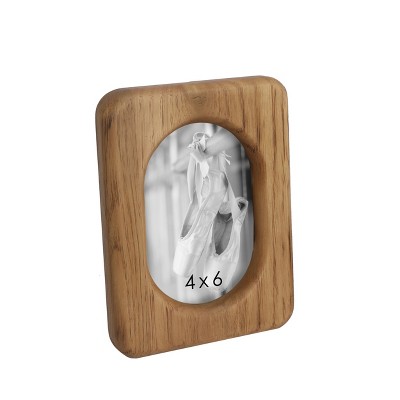 VIP Wood 7.5 in. Brown 4x6 Photo Frame