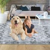 WhizMax Vintage Area Rug Boho Low-Pile Indoor Floral Print Carpet for Living Room Bedroom - 2 of 4