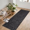 Washable Rugs for Living Room Modern Solid Area Rug Non-Slip Low Pile Bedroom Rug Soft Foldable Rug - 2 of 4