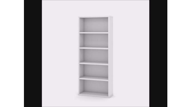 72.71" 5 Shelves Vertical Bookcase - Sauder, 2 of 8, play video
