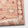 7'x10' Tapestry Rectangular Woven Outdoor Area Rug Red/Pink - Threshold™ - 4 of 4