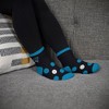 NFL Carolina Panthers Big Dot Sleep Socks: Ankle, Cozy Lined, Knit, One Size - 2 of 3