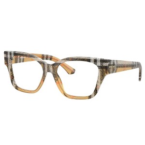 Burberry BE 2420 4146 Womens Cat-Eye Eyeglasses Check Sand 52mm - 1 of 3
