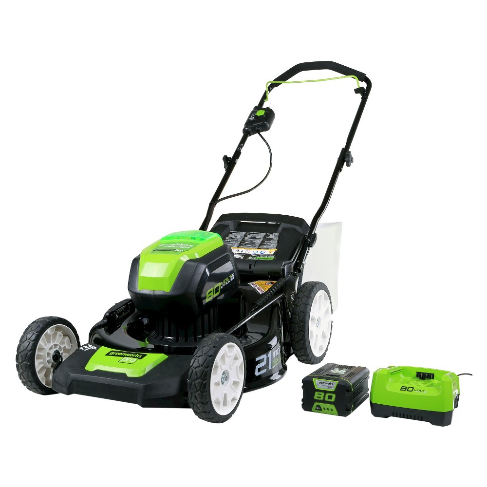 Greenworks 2501202 Pro 80V Cordless Lithium-Ion 21 in. 3-in-1 Lawn Mower
