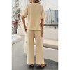 I am a Fashion Junky Two Pieces Outfits Knitted Crew Neck Button Set - 4 of 4