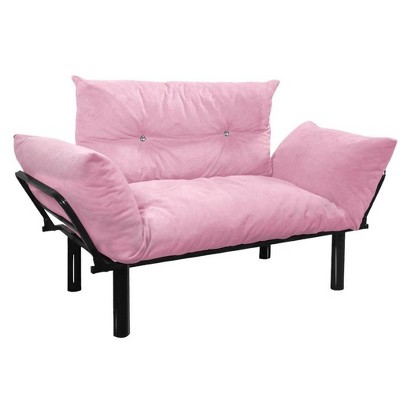NicBex Upholstered Loveseat Sofa with Tufted Button Back Modern 2 Seater Couch with Metal Legs for Living Room,Apartment