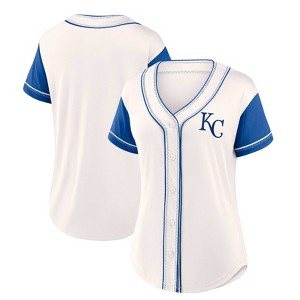 MLB Kansas City Royals Women's Short Sleeve White Fashion Jersey - 1 of 3