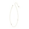 Kendra Scott 14K Gold Over Brass Mini "V" Initial Pendant Necklace - Gold - 2 of 3