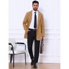 Lars Amadeus Men's Classic Solid Slim Fit Notch Lapel Single Breasted Overcoat - 2 of 4