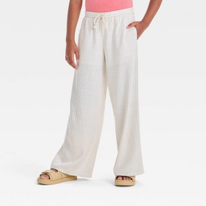 Girls' Wide Leg Beach Pants - art class™ - 1 of 3