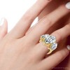 Pompeii3 Certified 10Ct Marquise Diamond Engagement Ring 3-Stone 14k Gold or Pt Lab Created - 3 of 4