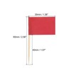Unique Bargains Small Labeling Marking Cake Cocktail Decor Flag Toothpicks 100 Pcs - 2 of 4