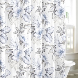 Casablanca Garden Shower Curtain Gray - Tommy Bahama - 1 of 4