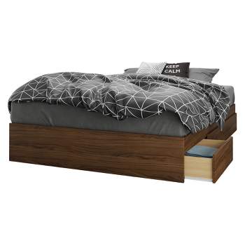 Alibi 3 Drawer Storage Bed - Full - Walnut - Nexera
