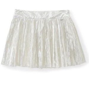 Aeropostale Womens Cotton Metallic Side-zip Pleated Skirt - 1 of 1