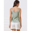 cheibear Women's Satin Cami Top Silky Strap Lounge Pajama Camisole 2025 - 3 of 4