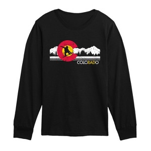 Boys' - Instant Message - Colorado Flag Snowboarder Long Sleeve Graphic T-Shirt - 1 of 4