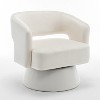 TIRAMISUBEST Swivel Barrel Chair, Velvet Accent Armchair 360 Degree Swivel Club Chair for Living Room Bedroom Reception Room - 2 of 4