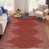 Machine Washable 8x10 Area Rug Non Slip Non Shedding Rug Modern Minimalistic Striped Low Pile Foldable Rugs Stain Resistant Carpet For Bedroom - 3 of 4
