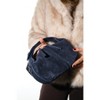 ISLAND - Navy Suede Leather Shoulder Bag (Women) navy suede standart - 4 of 4