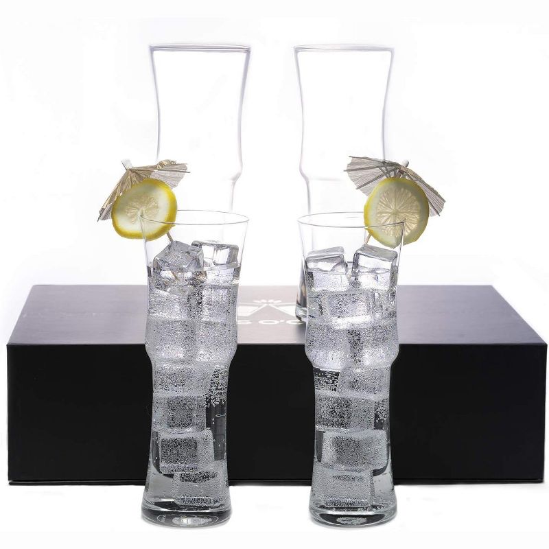 LEMONSODA Tall Cocktail Glasses Set of 4, 2 of 6