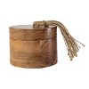 Natural Acacia Wood & Jute Salt Cellar - Foreside Home & Garden - 3 of 4
