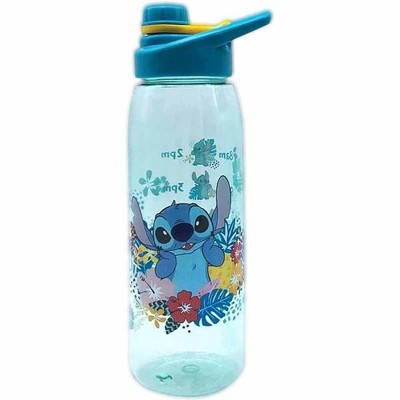 Silver Buffalo Disney Lilo & Stitch Tropical 28oz Plastic Water Bottle w/ Screw Lid