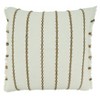 22"x22" Oversize Poly Filled with Striped Design Square Throw Pillow Ivory - Saro Lifestyle - 3 of 4
