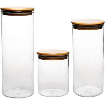 Le'raze Glass Spice Jars With Label Set, Bamboo Lids & Funnel - Kitchen  Airtight Storage Jars With Lids - Spices And Seasonings Sets Organizer :  Target