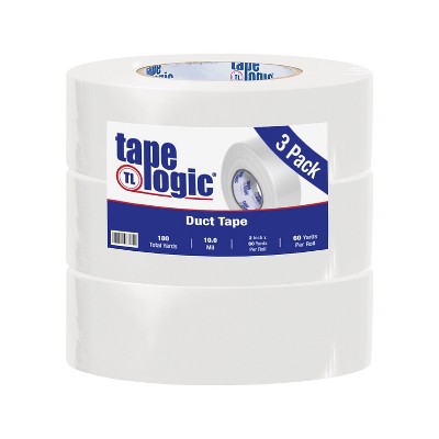 SI Products Colored Duct Tape White 2" x 60 yards 3/Pack T987100W3PK