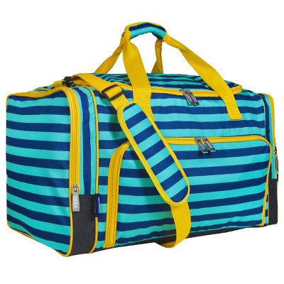 Wildkin Kids Weekender Travel Duffel Bags for Boys & Girls (Pink Stripes)