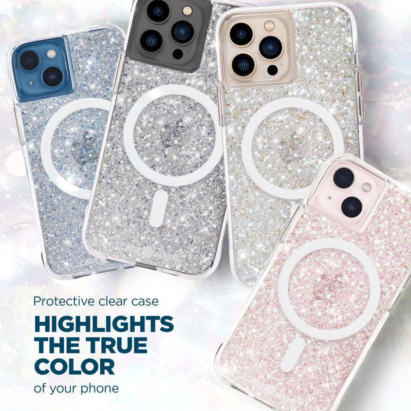 Case-Mate Apple iPhone 13 Mini and 12 Mini Twinkle MagSafe Case - Stardust, 2 of 11