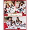 PATPAT Christmas Matching Family Pajamas Set Santa Claus and Christmas TreePrint White PuS with Christmas Socks White - 2 of 4