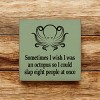 Slickblue Humorous Octopus Quote Wood Sign, Solid Pine, Wall or Shelf Decoration, Rustic Look, 7x7, Various Colors - 3 of 3