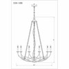 Z-Lite Arabella 10 - Light Chandelier in  Matte Black - 4 of 4