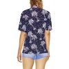 HAPPY BAY Hawaiian Shirts Womens Casual Tops Summer Button Down Beach Party Blouses Short Sleeve Tropical Vacation Button Up Tee Shirts - 3 of 4