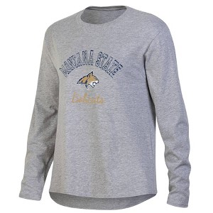 NCAA Montana State Bobcats Women's Gray Long Sleeve T-Shirt - 1 of 3
