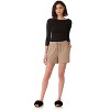 Rekucci Women's Soft Knit Loungewear Shorts with Pockets - 4 of 4