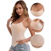 INSPIRE CHIC Women's Modal Adjustable Spaghetti Straps Padded Slimming Round Neck Casual Camisoles - 3 of 4