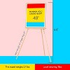 MEEDEN Wedding Easel for Display, Wooden Easel Stand for Wedding Sign, Lightweight Tripod for Posters, Pictures, Painting - 2 of 4