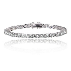 Hollywood Sensation Tennis Bracelet for Women with 1/8 CT Cubic Zirconia 8 Inches - 1 of 4