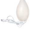18.11" Traditional Standard Ceramic Dewdrop Table Desk Lamp with Matching Fabric Shade - Creekwood Home - 3 of 4