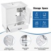Mshliw 30 Inch Bathroom Vanity with Sink, Vintage Style Freestanding Cabinet with Door Shelf, Drawer, and Soft-Closing Door - 3 of 4